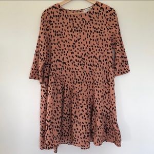 HAYDEN BOUTIQUE mauve leopard dress